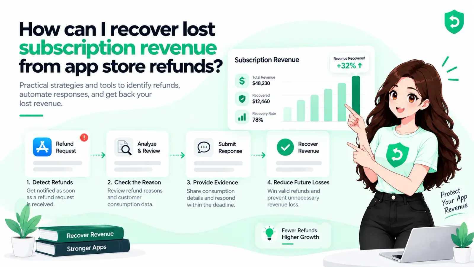 How can I recover lost subscription revenue from App Store refunds?
