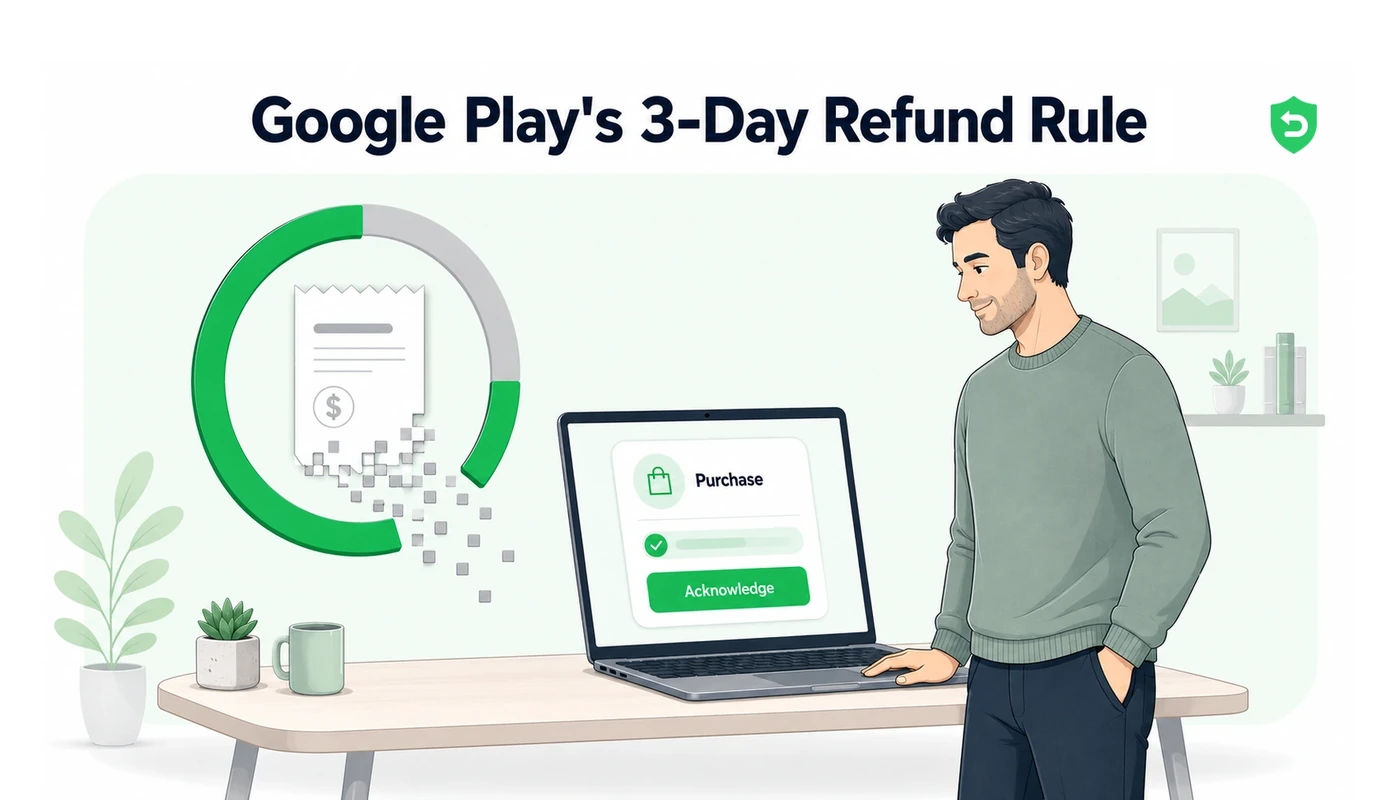 Skip a Google Play acknowledgement call and the sale unwinds itself in three days
